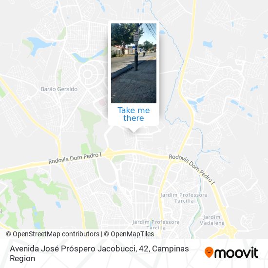 Avenida José Próspero Jacobucci, 42 map