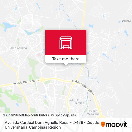 Mapa Avenida Cardeal Dom Agnello Rossi -  2-438 - Cidade Universitária