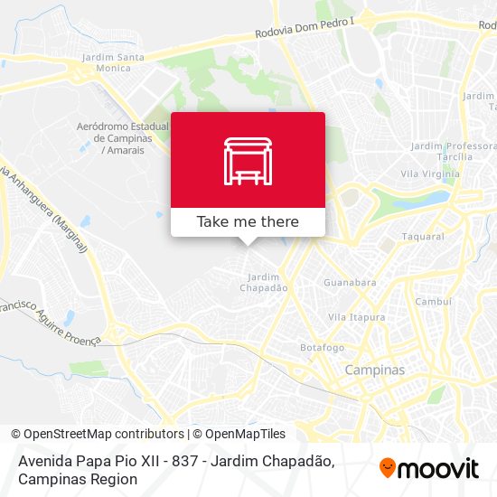 Mapa Avenida Papa Pio XII -  837 - Jardim Chapadão
