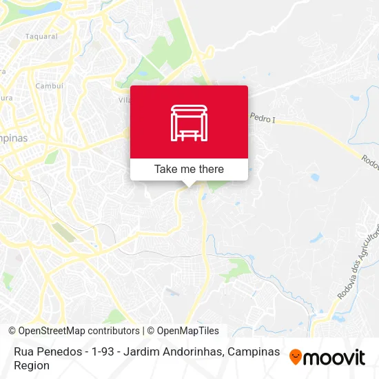 Rua Penedos -  1-93 - Jardim Andorinhas map