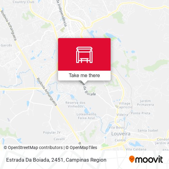 Estrada Da Boiada, 2451 map