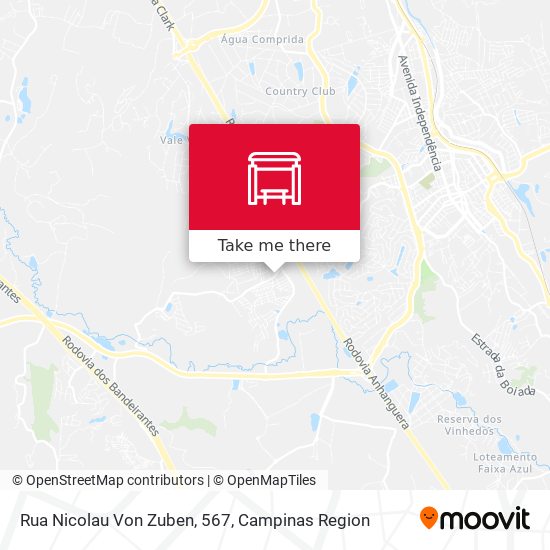 Rua Nicolau Von Zuben, 567 map