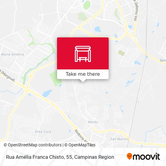 Rua Amélia Franca Chisto, 55 map
