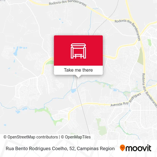 Rua Bento Rodrigues Coelho, 52 map