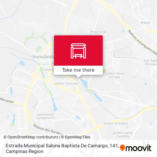 Estrada Municipal Sabina Baptista De Camargo, 141 map