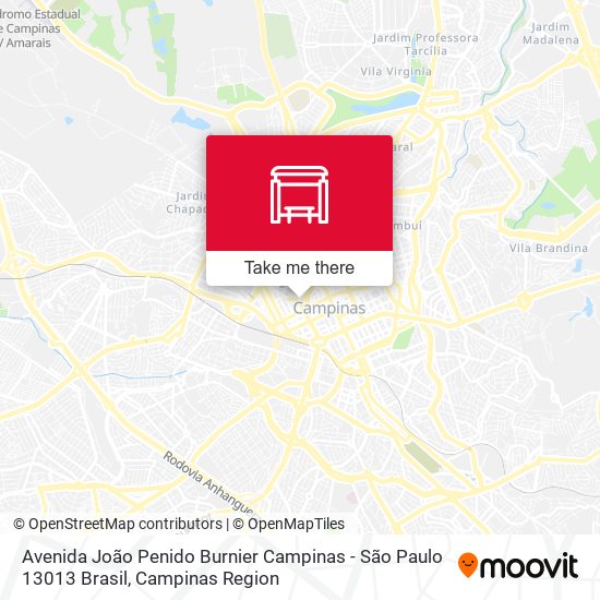 Avenida João Penido Burnier Campinas - São Paulo 13013 Brasil map