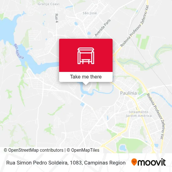 Rua Simon Pedro Soldeira, 1083 map
