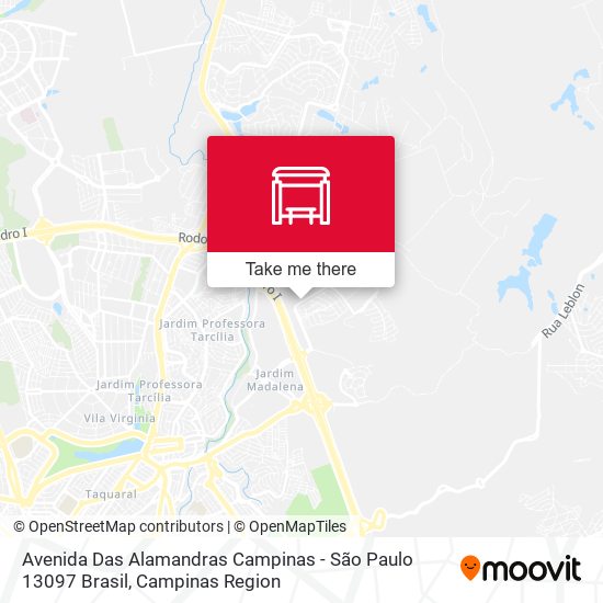 Avenida Das Alamandras Campinas - São Paulo 13097 Brasil map