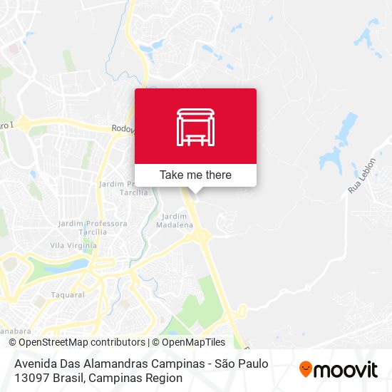 Avenida Das Alamandras Campinas - São Paulo 13097 Brasil map