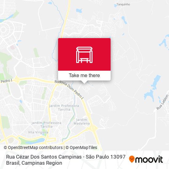 Rua Cézar Dos Santos Campinas - São Paulo 13097 Brasil map