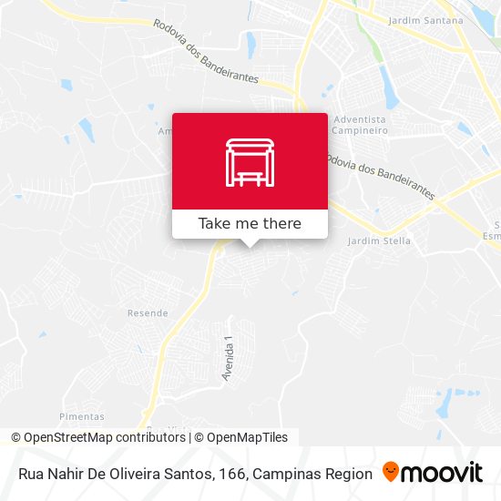 Rua Nahir De Oliveira Santos, 166 map