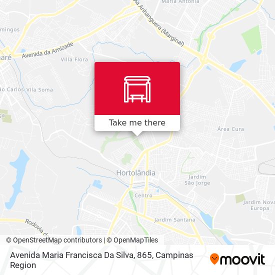 Avenida Maria Francisca Da Silva, 865 map