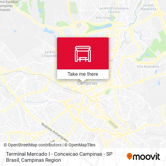 Terminal Mercado I - Conceicao Campinas - SP Brasil map