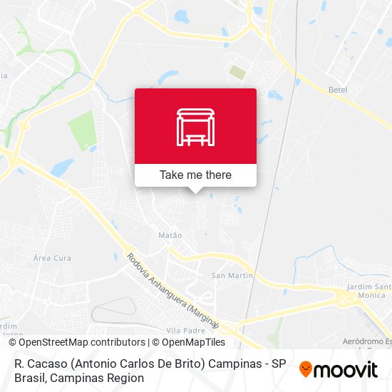 R. Cacaso (Antonio Carlos De Brito) Campinas - SP Brasil map