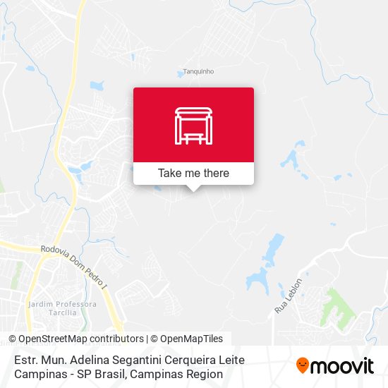 Estr. Mun. Adelina Segantini Cerqueira Leite Campinas - SP Brasil map