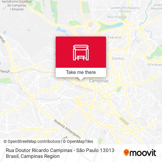 Rua Doutor Ricardo Campinas - São Paulo 13013 Brasil map