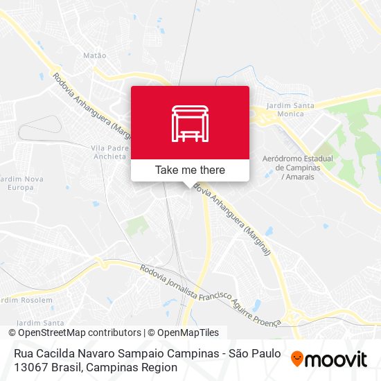 Rua Cacilda Navaro Sampaio Campinas - São Paulo 13067 Brasil map