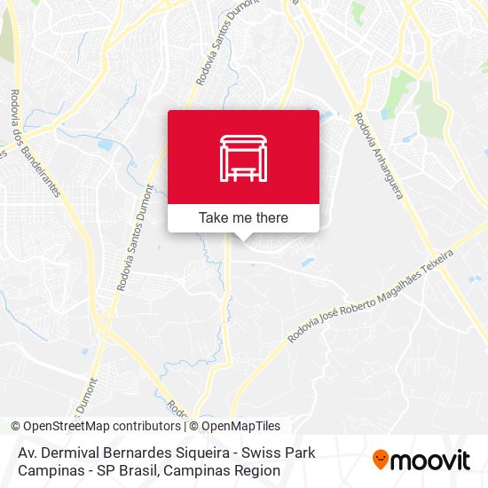 Av. Dermival Bernardes Siqueira - Swiss Park Campinas - SP Brasil map