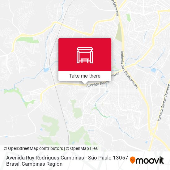 Avenida Ruy Rodrigues Campinas - São Paulo 13057 Brasil map