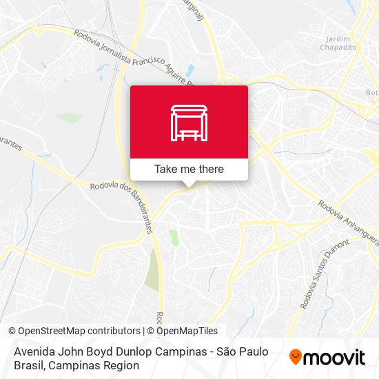 Avenida John Boyd Dunlop Campinas - São Paulo Brasil map