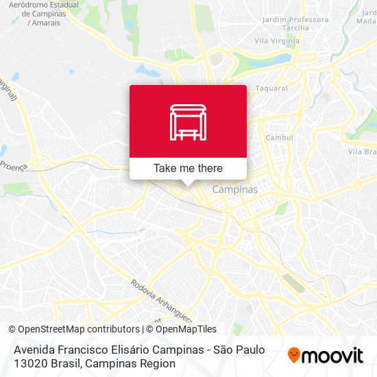 Avenida Francisco Elisário Campinas - São Paulo 13020 Brasil map