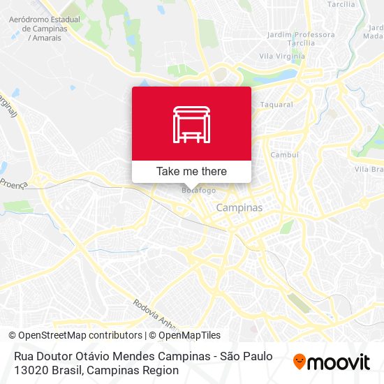 Rua Doutor Otávio Mendes Campinas - São Paulo 13020 Brasil map