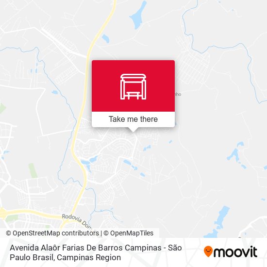 Avenida Alaôr Farias De Barros Campinas - São Paulo Brasil map