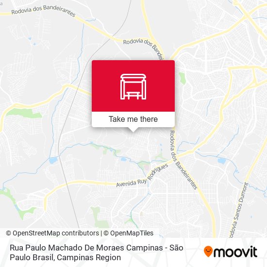 Rua Paulo Machado De Moraes Campinas - São Paulo Brasil map