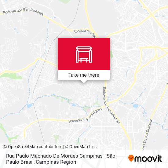 Rua Paulo Machado De Moraes Campinas - São Paulo Brasil map
