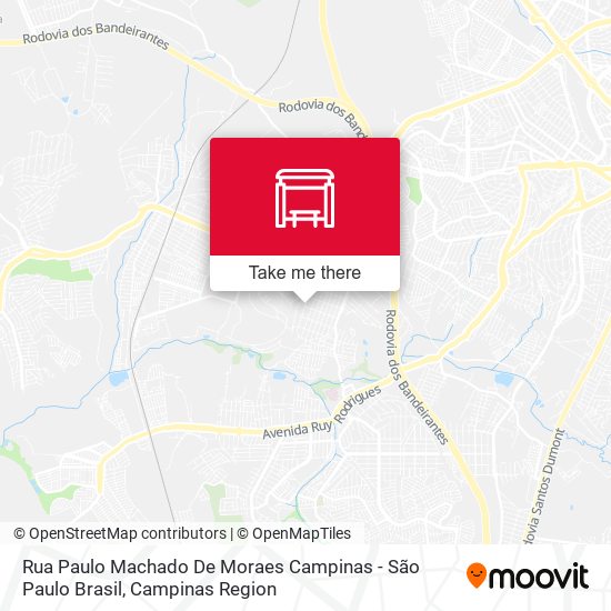 Rua Paulo Machado De Moraes Campinas - São Paulo Brasil map