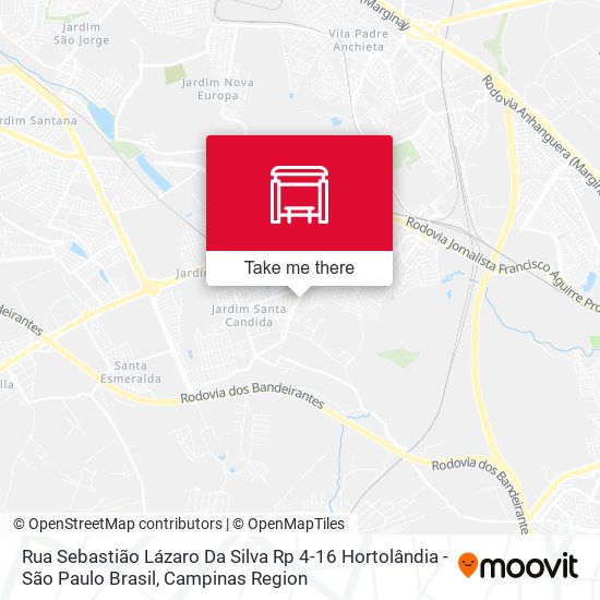 Rua Sebastião Lázaro Da Silva Rp 4-16 Hortolândia - São Paulo Brasil map