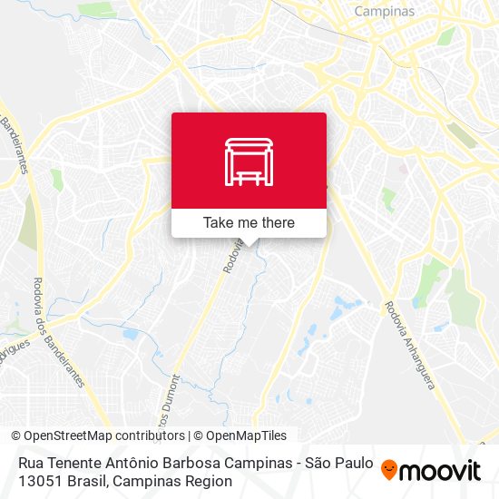 Rua Tenente Antônio Barbosa Campinas - São Paulo 13051 Brasil map