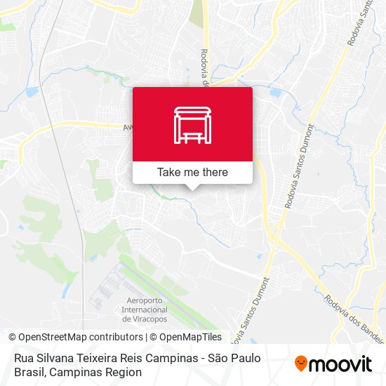 Rua Silvana Teixeira Reis Campinas - São Paulo Brasil map