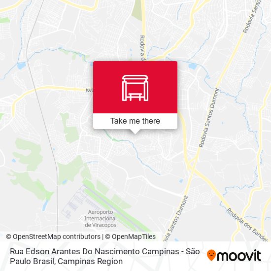 Rua Edson Arantes Do Nascimento Campinas - São Paulo Brasil map