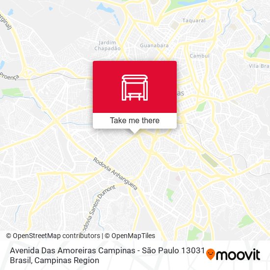 Avenida Das Amoreiras Campinas - São Paulo 13031 Brasil map