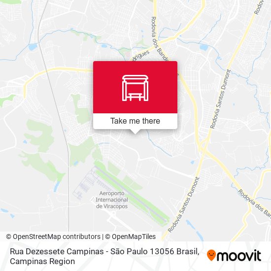 Rua Dezessete Campinas - São Paulo 13056 Brasil map
