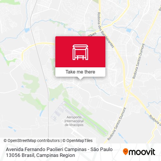Avenida Fernando Paolieri Campinas - São Paulo 13056 Brasil map