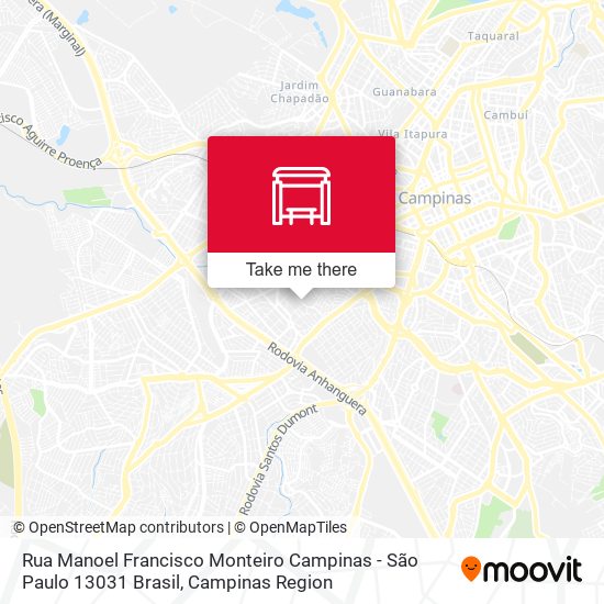 Rua Manoel Francisco Monteiro Campinas - São Paulo 13031 Brasil map
