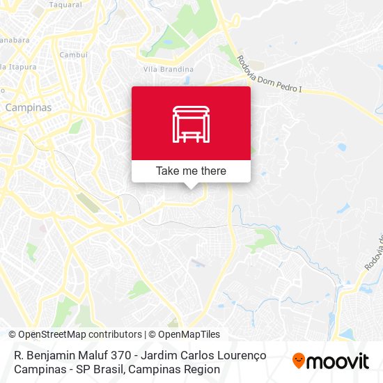 R. Benjamin Maluf 370 - Jardim Carlos Lourenço Campinas - SP Brasil map