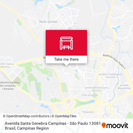 Avenida Santa Genebra Campinas - São Paulo 13081 Brasil map