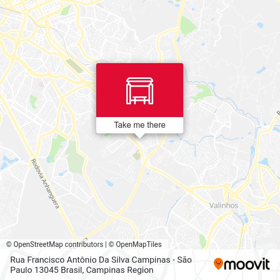 Rua Francisco Antônio Da Silva Campinas - São Paulo 13045 Brasil map