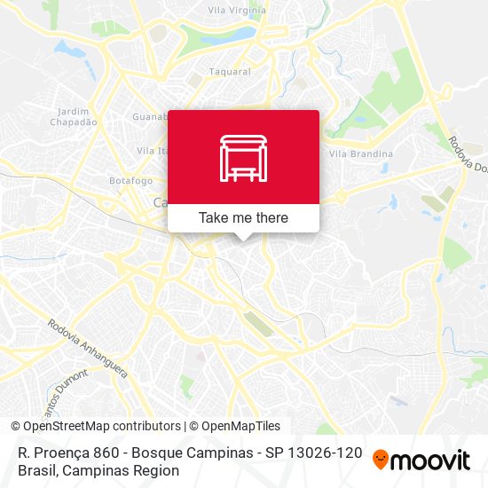 R. Proença 860 - Bosque Campinas - SP 13026-120 Brasil map