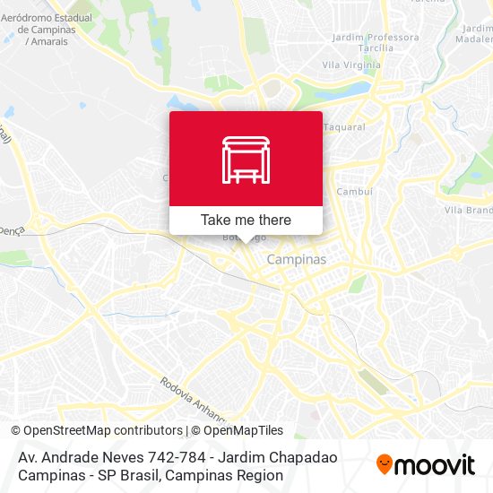 Mapa Av. Andrade Neves 742-784 - Jardim Chapadao Campinas - SP Brasil