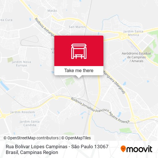 Rua Bolívar Lopes Campinas - São Paulo 13067 Brasil map