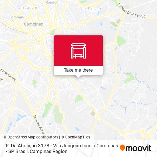 R. Da Abolição 3178 - Vila Joaquim Inacio Campinas - SP Brasil map