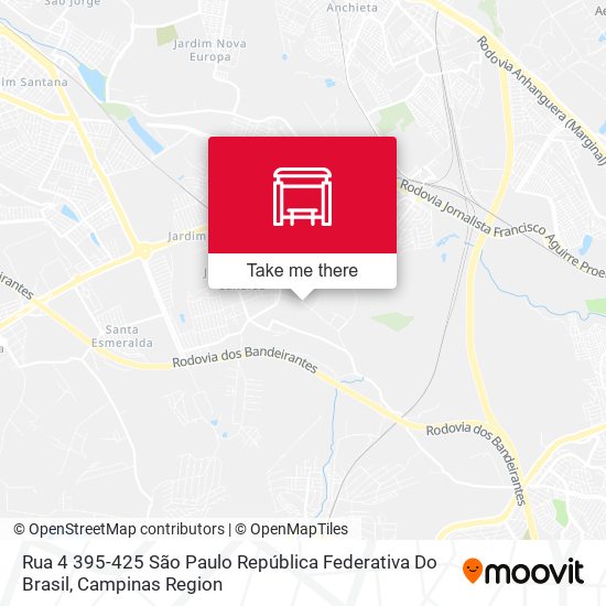 Rua 4 395-425 São Paulo República Federativa Do Brasil map