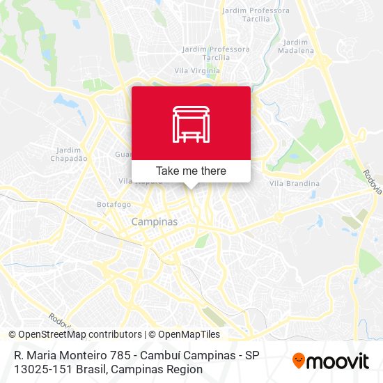 R. Maria Monteiro 785 - Cambuí Campinas - SP 13025-151 Brasil map