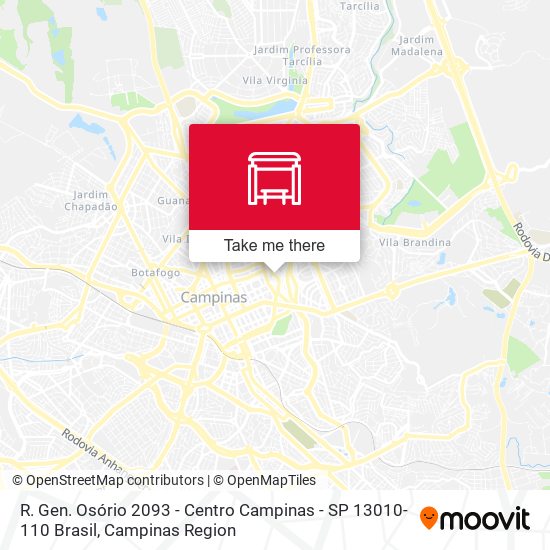 R. Gen. Osório 2093 - Centro Campinas - SP 13010-110 Brasil map