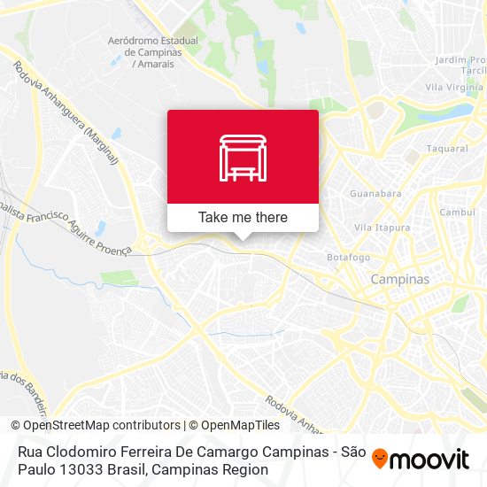 Rua Clodomiro Ferreira De Camargo Campinas - São Paulo 13033 Brasil map