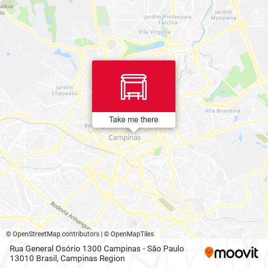 Rua General Osório 1300 Campinas - São Paulo 13010 Brasil map